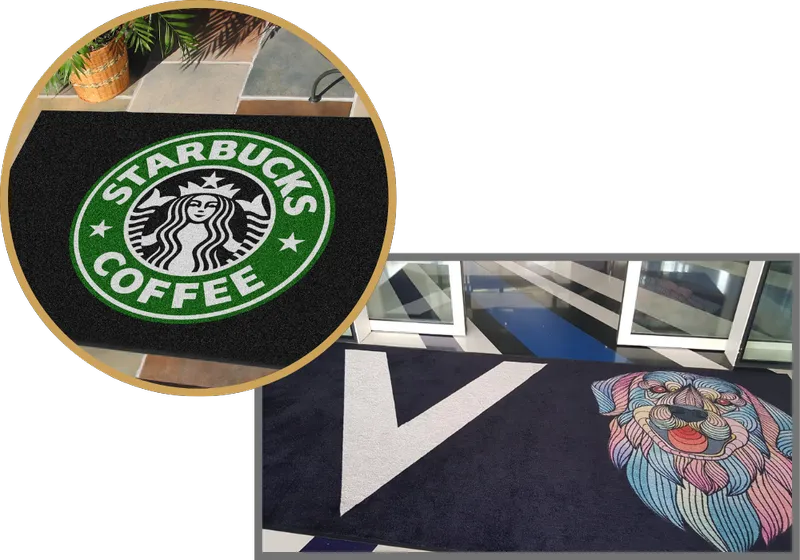 tapis personnalisé avec logo de marque